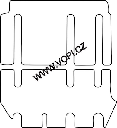 Textil-Autoteppiche Mercedes Vito 2. + 3. řada 2015 -  Autofit (2976)